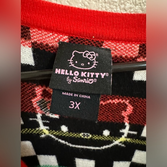 Sanrio Hello Kitty Checkered Cardigan - Picture 4 of 6